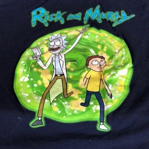 Men’s Large Blue T Rick and Morty BTF